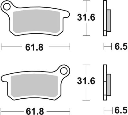 Plaquettes de frein BREMBO Off-Road métal fritté - 07GR69SD