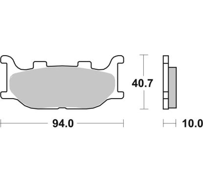 Plaquettes de frein BREMBO Scooter métal fritté - 07042XS