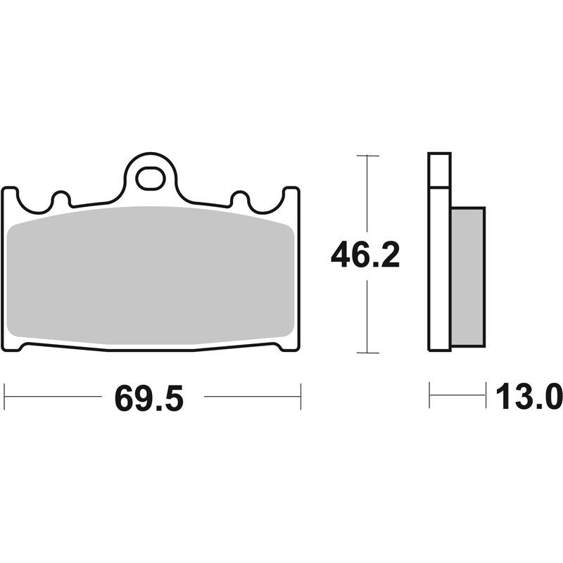 Plaquettes de frein BREMBO route métal fritté - 07SU30SP Plaquettes de frein BREMBO route métal fritté - 07SU30SP