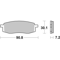 Plaquettes de frein BREMBO Off-Road métal fritté - 07YA13SD