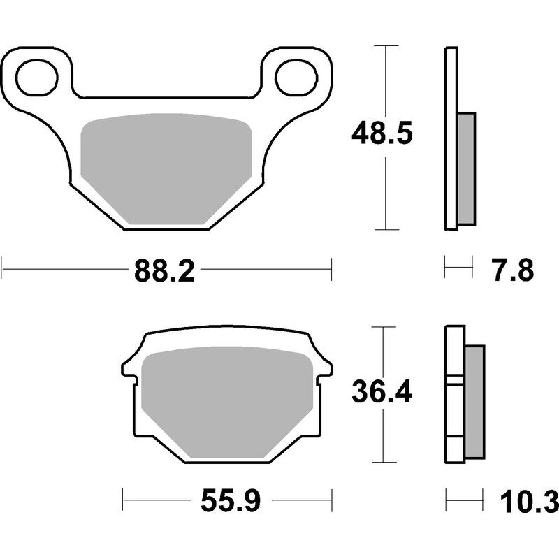 Plaquettes de frein BREMBO route carbone céramique - 07GR09CC Plaquettes de frein BREMBO route carbone céramique - 07GR09CC