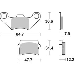 Plaquettes de frein BREMBO route carbone céramique - 07GR11CC