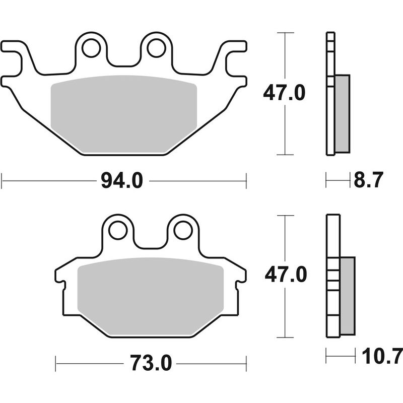 Plaquettes de frein BREMBO Off-Road métal fritté - 07GR52SD Plaquettes de frein BREMBO Off-Road métal fritté - 07GR52SD