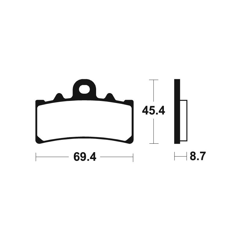 Plaquettes de frein TECNIUM Performance métal fritté - MF377 Plaquettes de frein TECNIUM Performance métal fritté - MF377