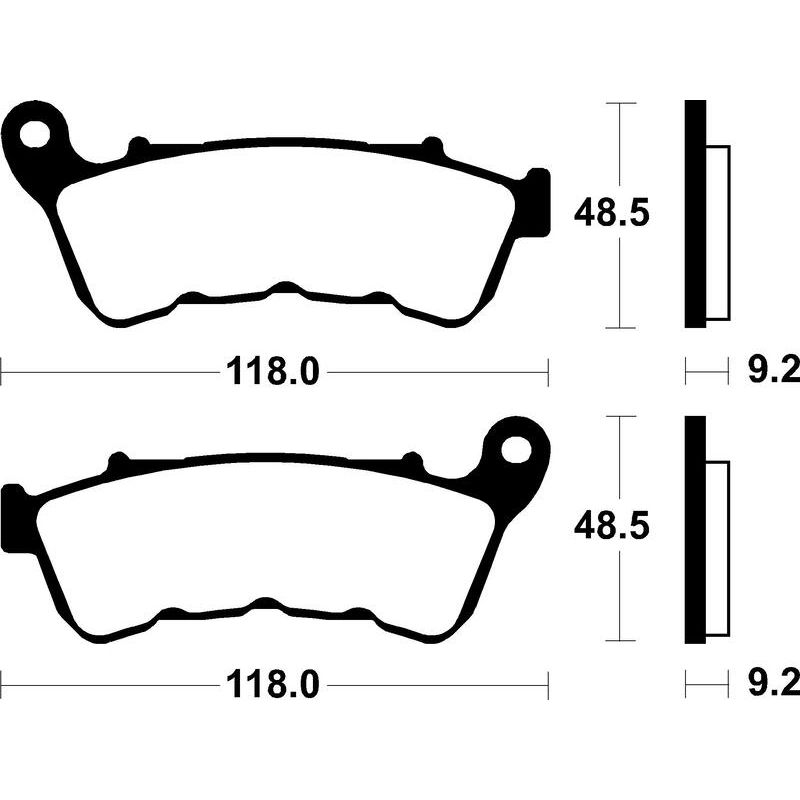 Plaquettes de frein TECNIUM Performance métal fritté - MF434 Plaquettes de frein TECNIUM Performance métal fritté - MF434