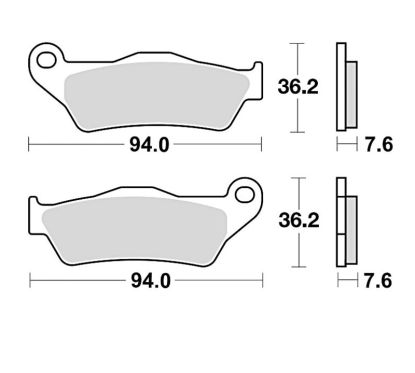 Plaquettes de frein BRAKING Off-Road métal fritté - 746CM46