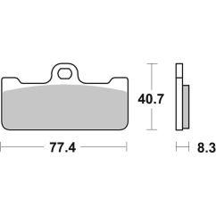 Plaquettes de frein BREMBO carbone céramique - 07BB10RC