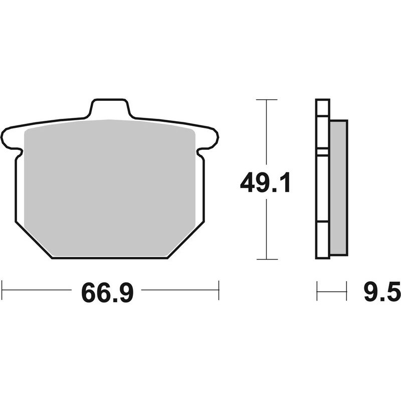 Plaquettes de frein BREMBO route carbone céramique - 07HO0307