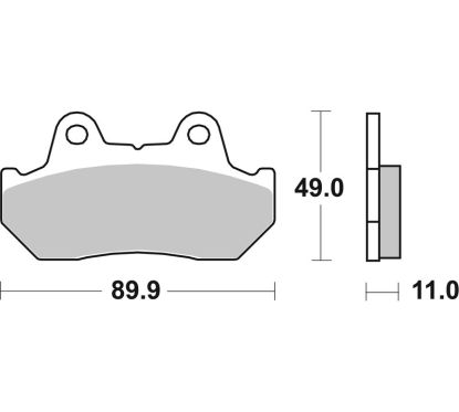 Plaquettes de frein BREMBO route carbone céramique - 07HO1010