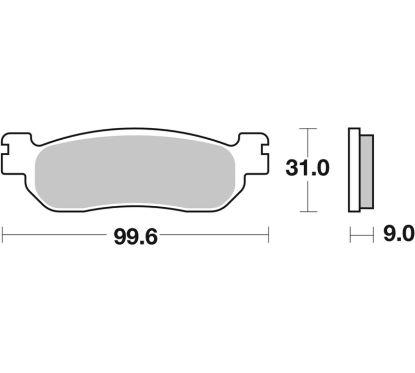 Plaquettes de frein BREMBO Scooter métal fritté - 07043XS