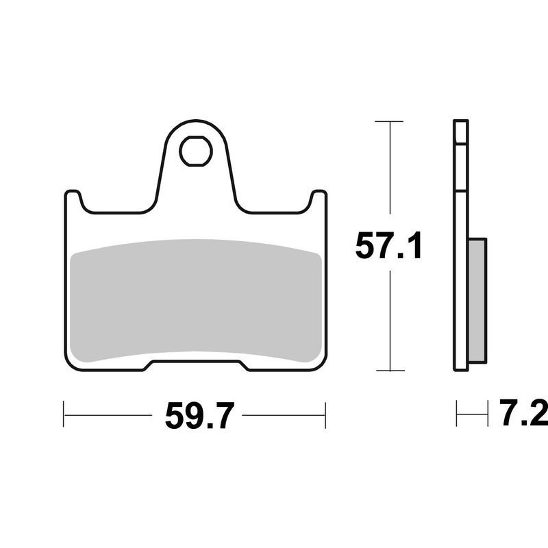 Plaquettes de frein BREMBO métal fritté - 07KS06SP Plaquettes de frein BREMBO métal fritté - 07KS06SP