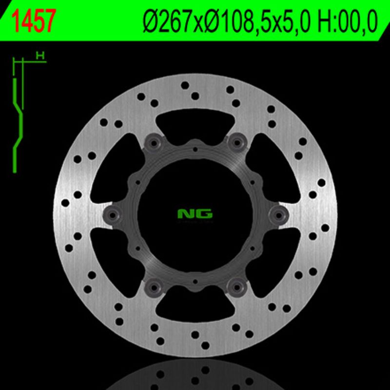 Disque de frein NG BRAKES rond flottant