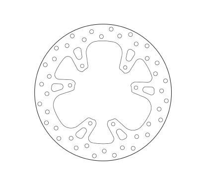 Disque de frein BREMBO Serie Oro rond fixe