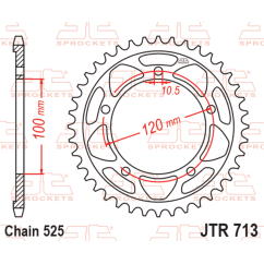 Couronne JT SPROCKETS acier standard - 524