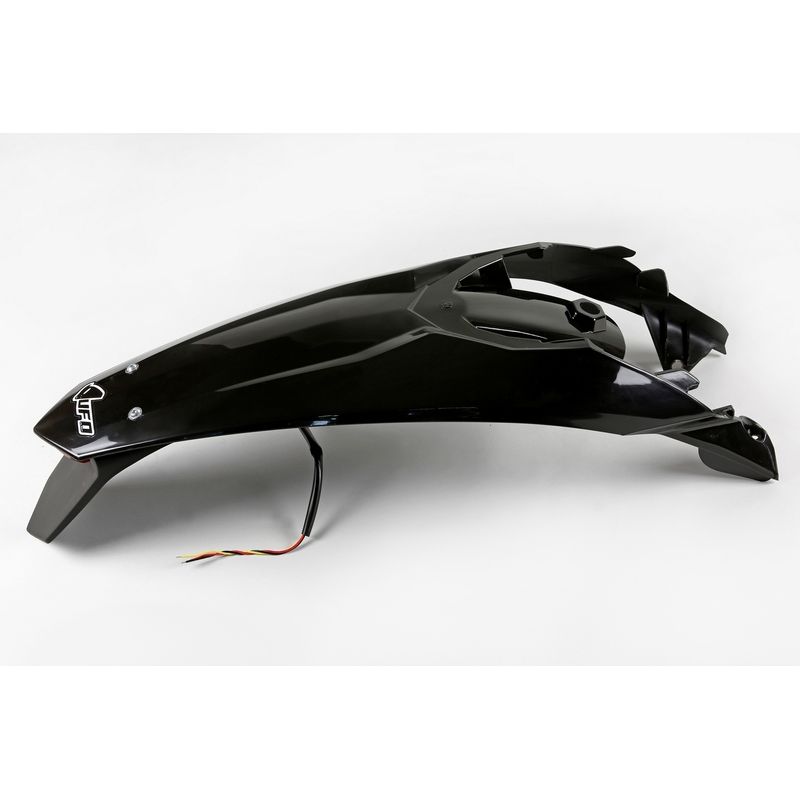 Garde-boue arrière + support de plaque avec feu UFO noir KTM Garde-boue arrière + support de plaque avec feu UFO noir KTM