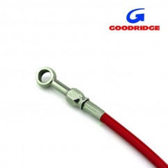 Durite Aviation 40cm ROUGE - Raccords INOX