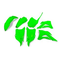 Kit plastique UFO vert fluo Kawasaki KX85