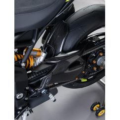Garde-boue arrière LIGHTECH - carbone brillant