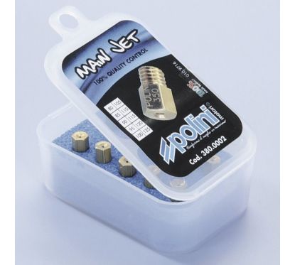 Polini main jets pack. 10 jets for Mikuni carburetor, 380/470 (380.0006)