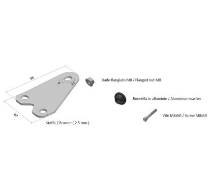 Kit de montage MIVV pour silencieux X-M1