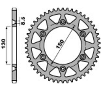 Couronne PBR alu standard - 520