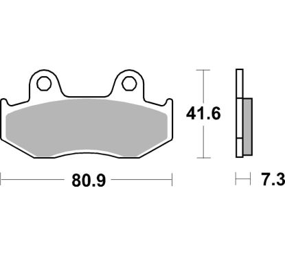 Plaquettes de frein BREMBO Off-Road métal fritté - 07HO15SX