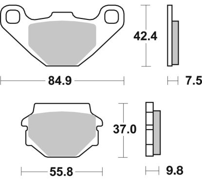 Plaquettes de frein BREMBO Off-Road métal fritté - 07KS04SX