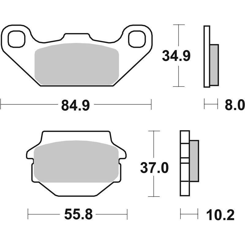 Plaquettes de frein BREMBO Off-Road métal fritté - 07SU11SD Plaquettes de frein BREMBO Off-Road métal fritté - 07SU11SD