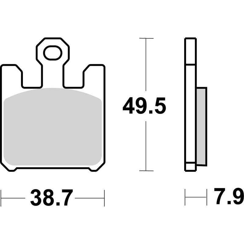Plaquettes de frein BREMBO route métal fritté - 07SU26LA Plaquettes de frein BREMBO route métal fritté - 07SU26LA