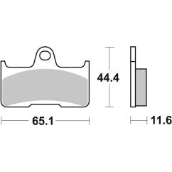 Plaquettes de frein BREMBO Off-Road métal fritté - 07YA45SD