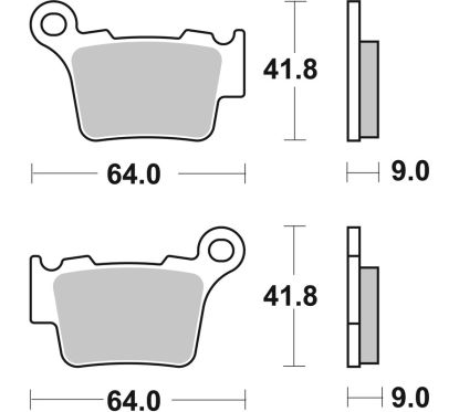 Plaquettes de frein BREMBO Off-Road métal fritté - 07BB27SD