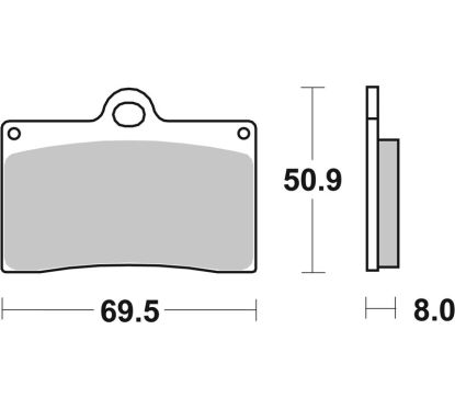 Plaquettes de frein BREMBO route/sport métal fritté - 07BB15SR