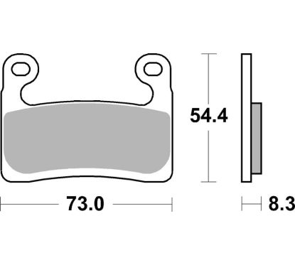 Plaquettes de frein BREMBO route/sport métal fritté - 07GR90SR