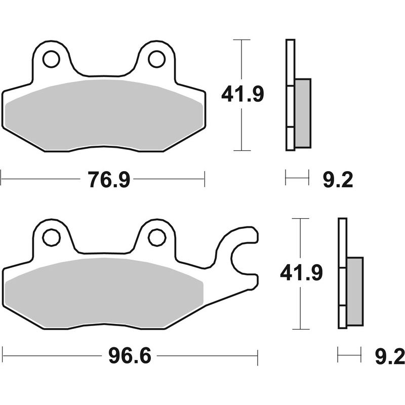 Plaquettes de frein BREMBO route carbone céramique - 07HO4008 Plaquettes de frein BREMBO route carbone céramique - 07HO4008