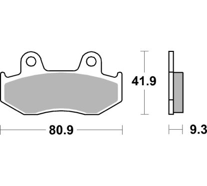 Plaquettes de frein BREMBO Scooter métal fritté - 07038XS