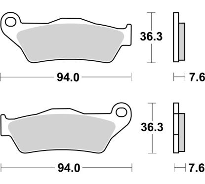 Plaquettes de frein BREMBO Off-Road métal fritté - 07BB04SD