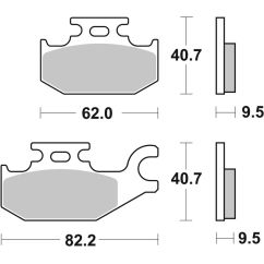 Plaquettes de frein BREMBO Off-Road métal fritté - 07GR49SD Plaquettes de frein BREMBO Off-Road métal fritté - 07GR49SD