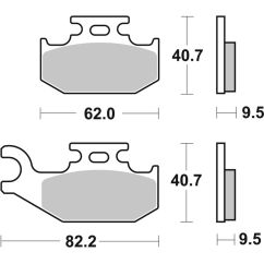 Plaquettes de frein BREMBO Off-Road métal fritté - 07GR50SD