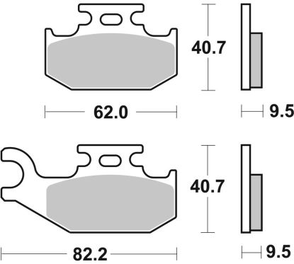 Plaquettes de frein BREMBO Off-Road métal fritté - 07GR50SD