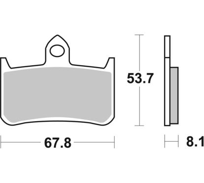 Plaquettes de frein BREMBO route/sport métal fritté - 07HO28SR