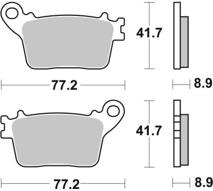 Plaquettes de frein BREMBO carbone céramique - 07HO5907