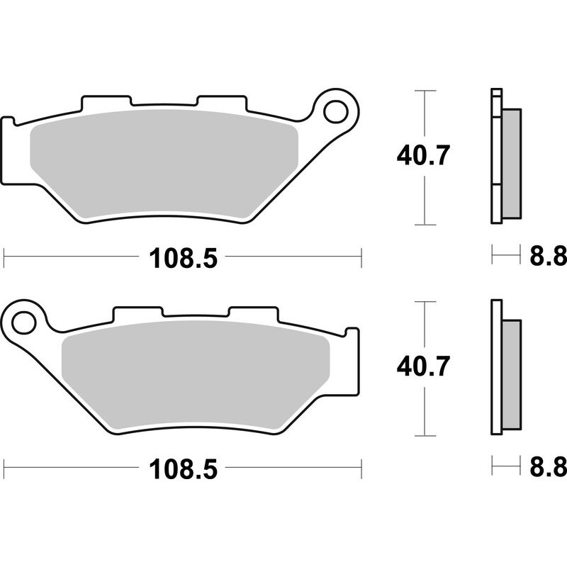 Plaquettes de frein BREMBO métal fritté - 07KS07SA Plaquettes de frein BREMBO métal fritté - 07KS07SA