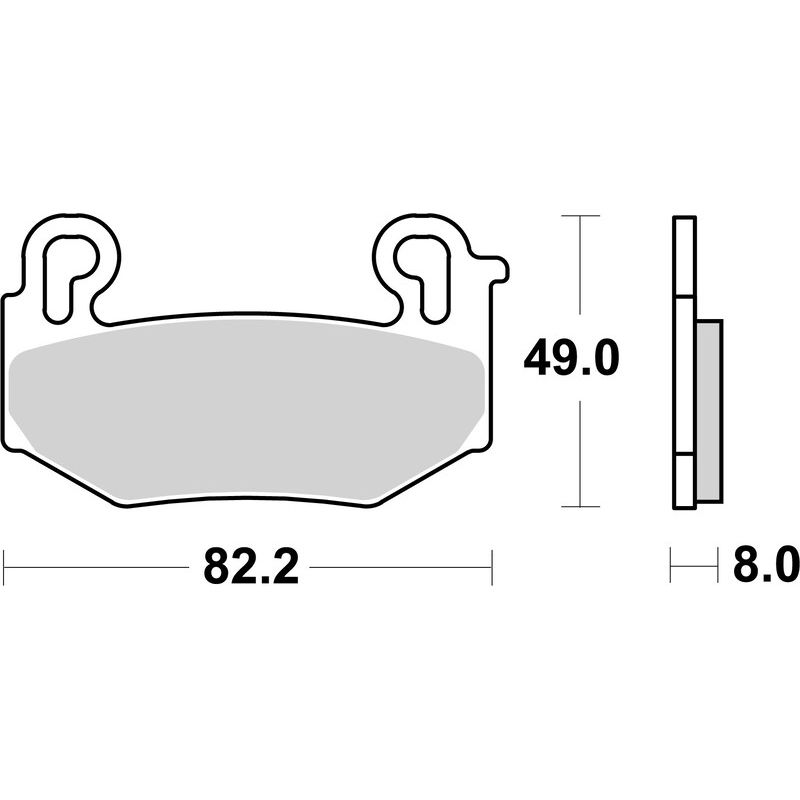 Plaquettes de frein BREMBO Off-Road métal fritté - 07BB42SA Plaquettes de frein BREMBO Off-Road métal fritté - 07BB42SA