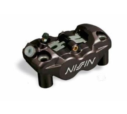 Etrier de frein 4 pistons radial avant gauche Noir Nissin