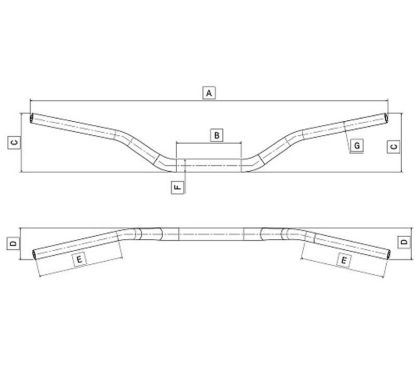 Guidon TOMASELLI HRN Diamètre variable - Adventure