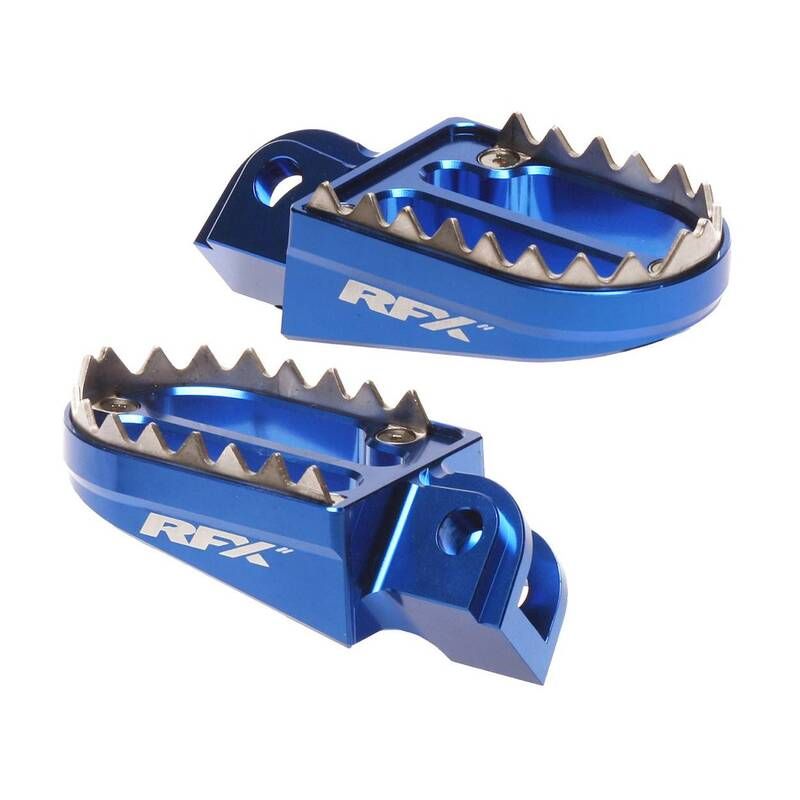 Repose-pieds RFX Pro Series aluminium CNC - bleu Repose-pieds RFX Pro Series aluminium CNC - bleu
