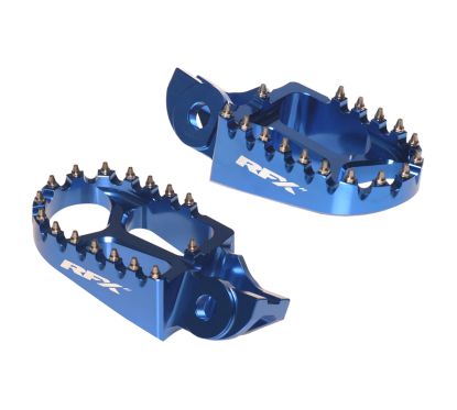 Repose-pieds RFX Pro Series aluminium CNC - bleu