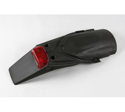 Support de plaque UFO noir feu integré 12V 21/5W KTM EXC