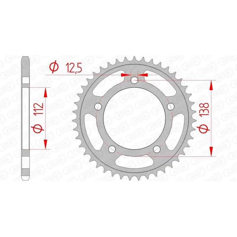 Couronne AFAM acier standard - 520