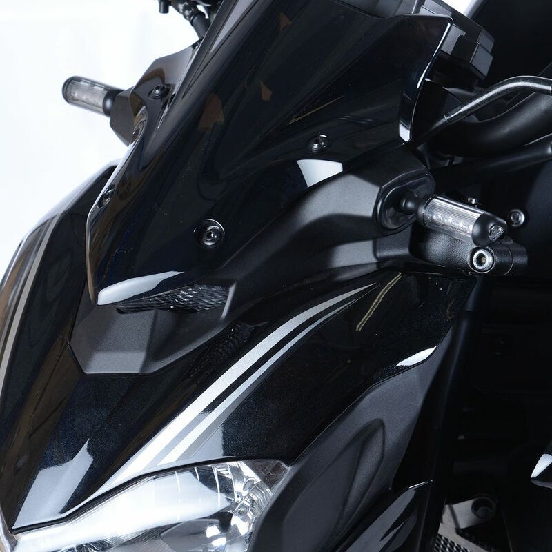 Adaptateur clignotant R&G RACING noir Kawasaki Adaptateur clignotant R&G RACING noir Kawasaki